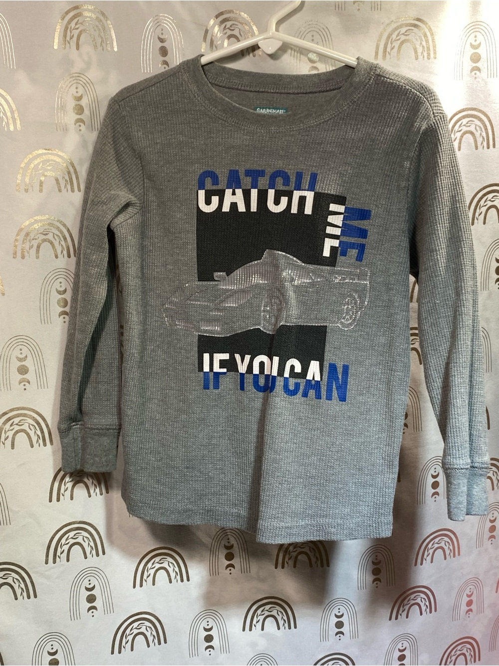 Garanimals Grey Long Sleeve 'Catch Me If You Can' Car Tee